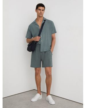 Reiss Flint - Dark Sage Shorts, L - Blue