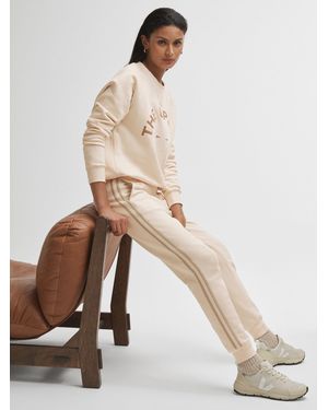 The Upside Cotton Side Stripe Sweatpants - Natural