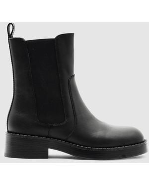 Reiss Leather Chelsea Boots - Black