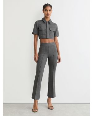 GOOD AMERICAN Good Kick-Flare Pants - White