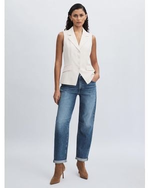 PAIGE Alexis Jeans Cotton Plain - Blue