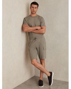 Reiss Oliver Interlock Cargo Shorts - Natural