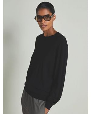 Les 100 Ciels S Noble-Wool Long-Sleeve Sweater - Black