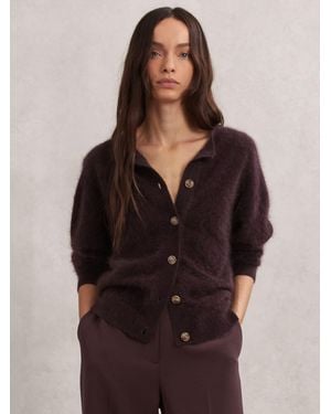 Reiss Cashmere Cardigan - Black