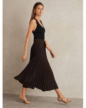 Reiss Midi Skirt - Black
