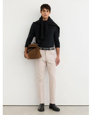 Reiss Cotton-Stretch Slim-Fit Chinos - Black