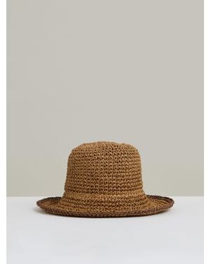 Reiss Straw Sun Hat, S & M - Brown