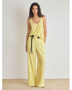 Reiss Alecia - Lemon Atelier Wide Leg Suit Pants, Us 2 - Yellow