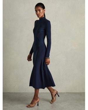knee length dresses for ladies Maje Smocked Waist Midi Dress – Bluefly