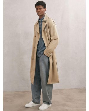 Les Deux Les Les Cotton Trench Coat - Natural