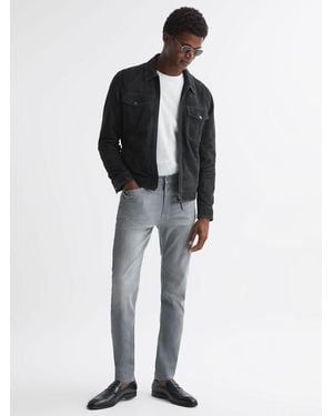 Reiss Slim Fit Jersey Jeans - Black