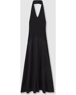 knee length dresses for ladies Silk Rib Half Sleeve Midi Dress main image 1