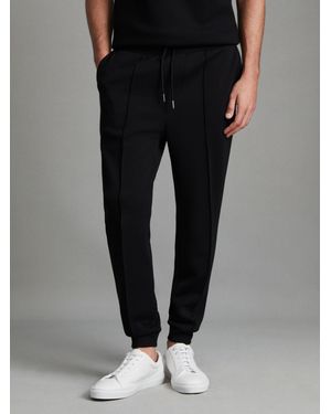 Reiss Premier - Black Stretch-jersey Tailored Sweatpants, Xxl