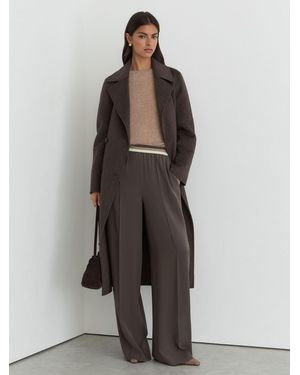Reiss Elasticated-Waist Wide-Leg Pants - Multicolor
