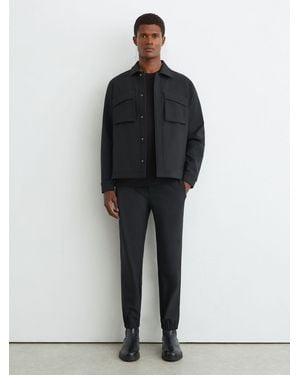 Reiss Pants - Black Divide Pants Technical Stretch Tapered Pants, 32