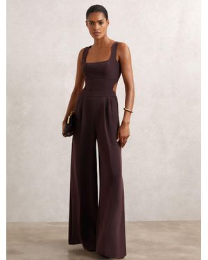 Reiss Wide-Leg Cut-Out Jumpsuit - White