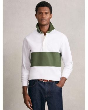 Reiss Cotton Colorblock Rugby Shirt - Multicolor