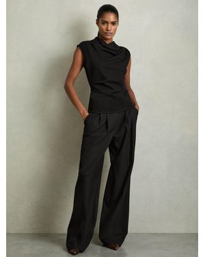 Reiss Sleeveless Top - Black