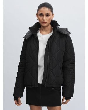The Upside Hooded Puffer Montana Jacket - Black