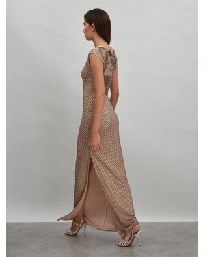 Raishma Embellished Maxi Dress - Brown