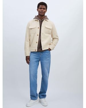 Les Deux Les Jacket With Wool - Blue