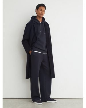 Reiss Rivo - Navy Premium Interlock Relaxed-fit Sweatpants, S Short - Blue