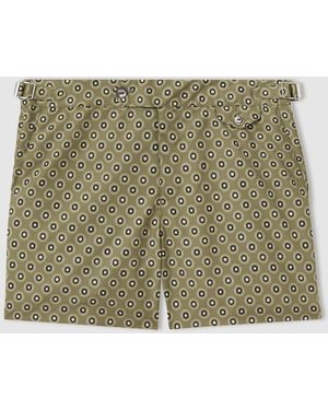 Hemingsworth Ikat-Print Swim Shorts - Green