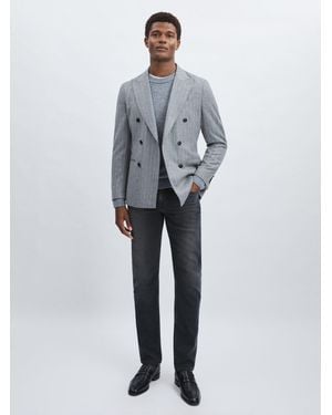 PAIGE Lennox Jeans Plain - Blue