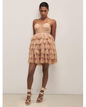 Reiss Tillie - Pink | Royal Ballet Tulle Mini Dress, Us 0 - Natural