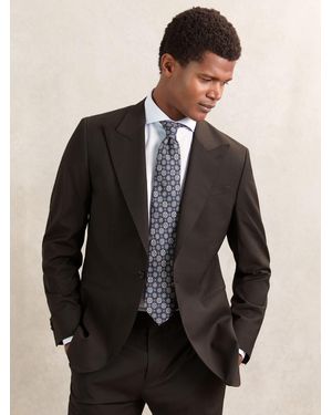 Reiss Regular-Fit Single-Breasted Wool-Blend Suit Blazer - Black