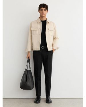 Reiss Cotton-Stretch Slim-Fit Chinos - White