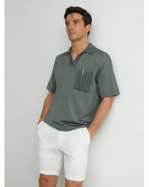 Reiss Deck - White Drawstring Chinos Shorts, 38 - Natural