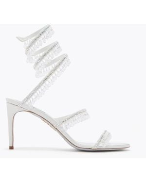 Rene Caovilla Chandelier Sandal 80 - White