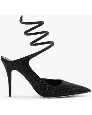 Rene Caovilla Cleo Schwarze Pumps 100 - Weiß
