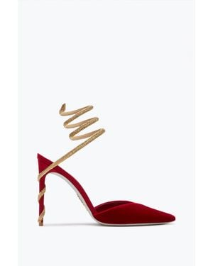 Rene Caovilla Margot And Pump 105 - Red