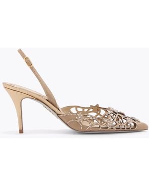 Rene Caovilla Eden Slingback 80 - White