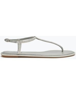 Rene Caovilla Diana Crystal Sandal 10 - White