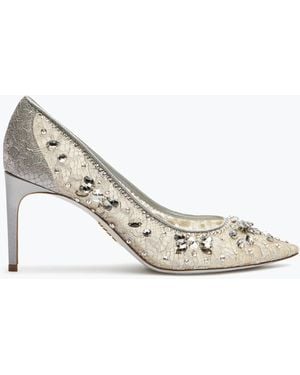 Rene Caovilla Cinderella Pump 80 - White