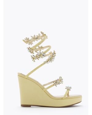 Rene Caovilla Kassie Wedge Sandal 105 - Metallic