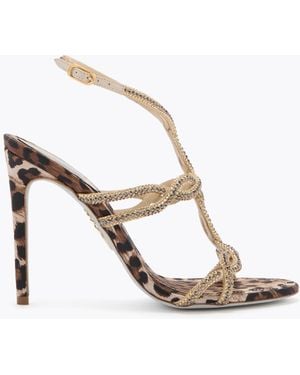 Rene Caovilla Sandale Dalilah Animalier 105 - Blanc