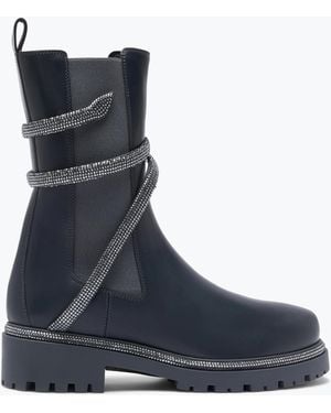 Rene Caovilla Cleo Crystal- Bootie 25 - Blue