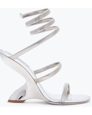 Rene Caovilla Symphony Mirrored Sandal 105 - White