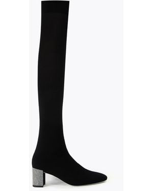 Rene Caovilla Sonia Cashmere Boot 60 - Black