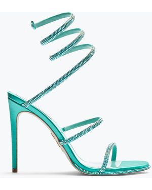Rene Caovilla Sandalo Cleo Con Cristalli 105 - Blu
