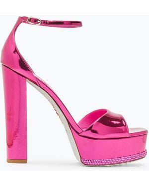 Rene Caovilla Liza Shocking Sandal 130 - Pink