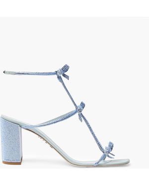 Rene Caovilla Caterina Crystal Powder Sandal 80 - White