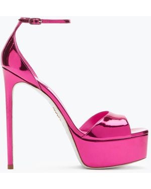 Rene Caovilla Anastasia Fuchsia Sandal 130 - Pink