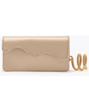 Rene Caovilla Onda Clutch - Natural