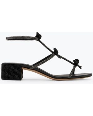Rene Caovilla Caterina Crystal Sandal 40 - Gray