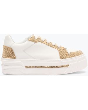 Rene Caovilla Sneaker Xtra-Or Avec Cristaux 50 - Blanc